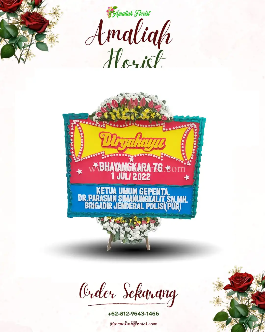 Papan Bunga HUT Ulang Tahun Bawukan